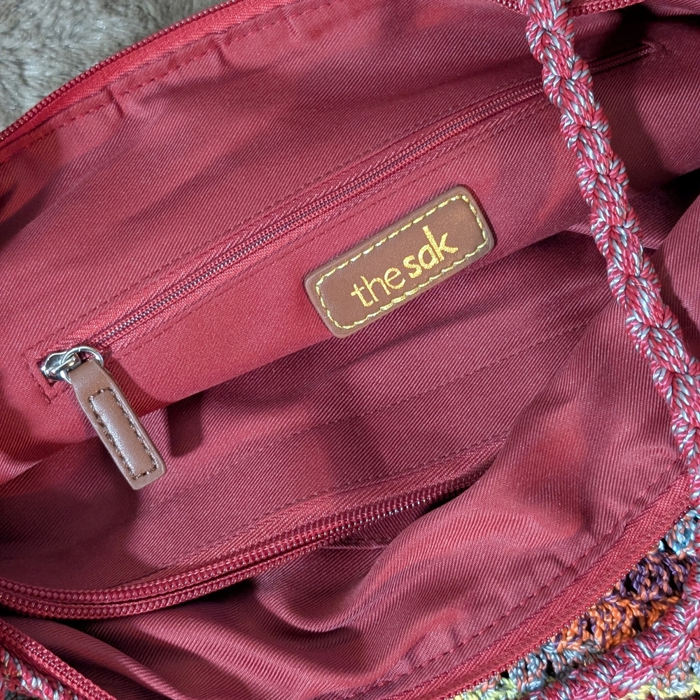 The Sak Multicolor Stripe Crochet Tote Bag - Picture 2 of 3